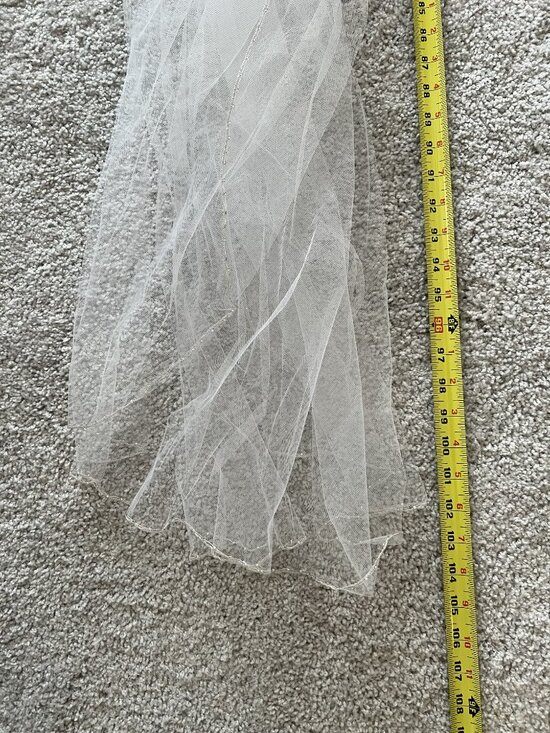 Cathedral Bridal Veil w/CT258 VCT 258LONGWHITE NWT main image 5